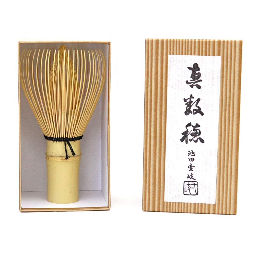 Black Bamboo Matcha Whisk Japanese traditional craftsman, Iki