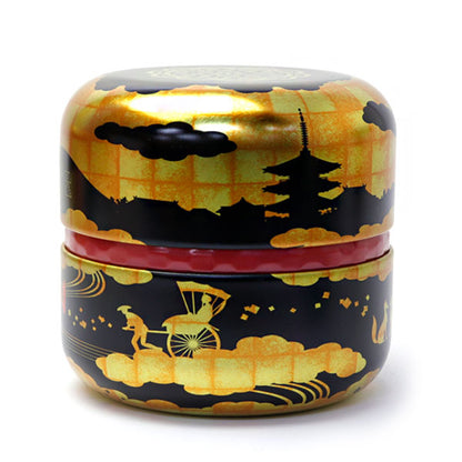 matcha storage tin Natsume-shaped Gozan-no-okuribi