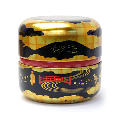 matcha storage tin Natsume-shaped Gozan-no-okuribi