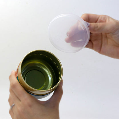 matcha storage tin Natsume-shaped Kyoto temple