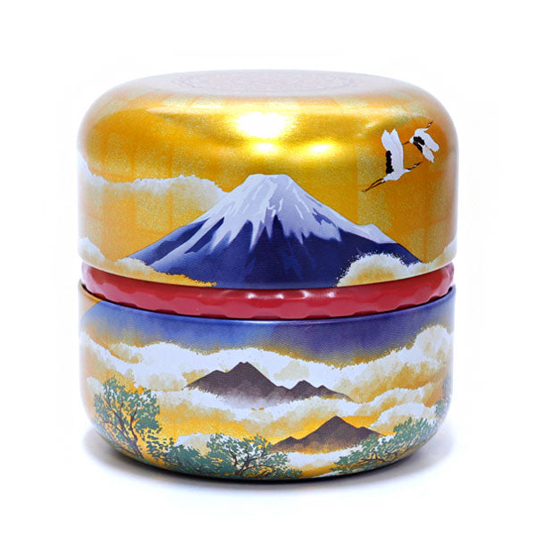 matcha storage tin Natsume-shaped Mount Fuji