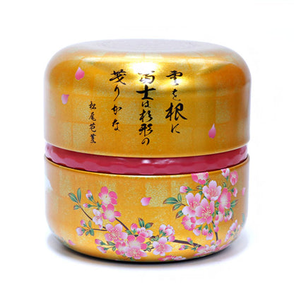 matcha storage tin Natsume-shaped Mount Fuji