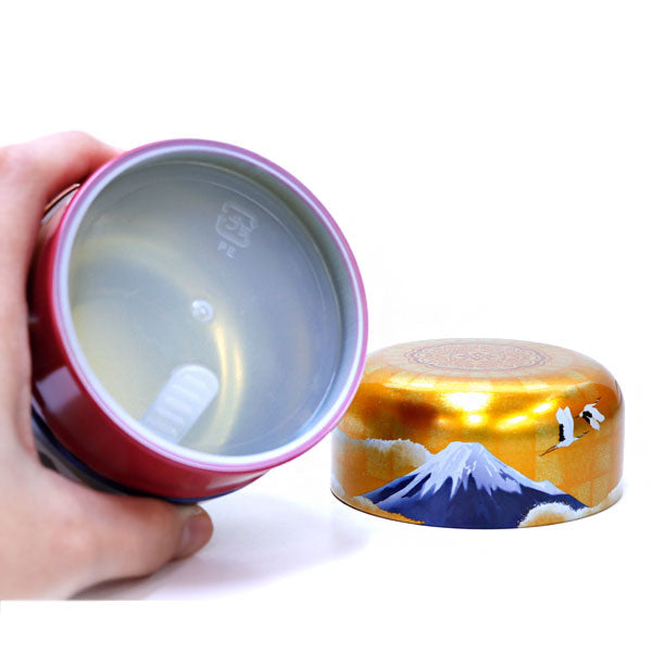 matcha storage tin Natsume-shaped Mount Fuji