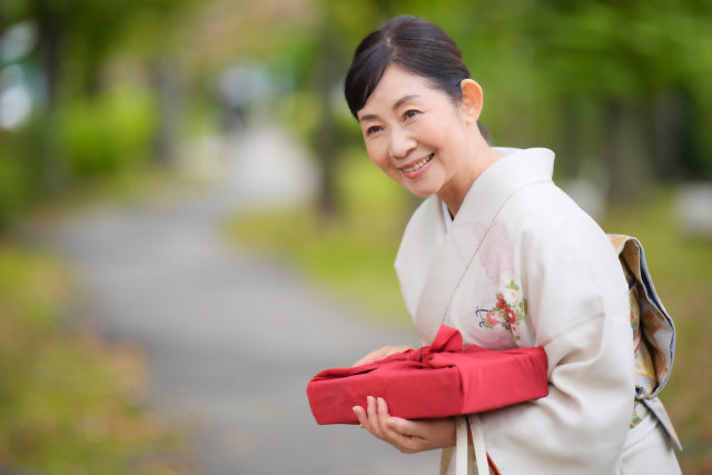 Furoshiki handkerchief 19.7 inches Cherry blossoms, five-story pagoda, Mt. Fuji