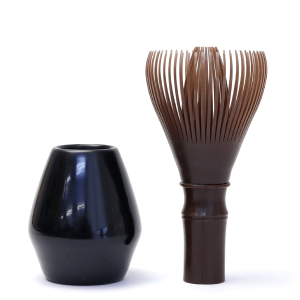 Resin matcha tea-whisk made in japan brown